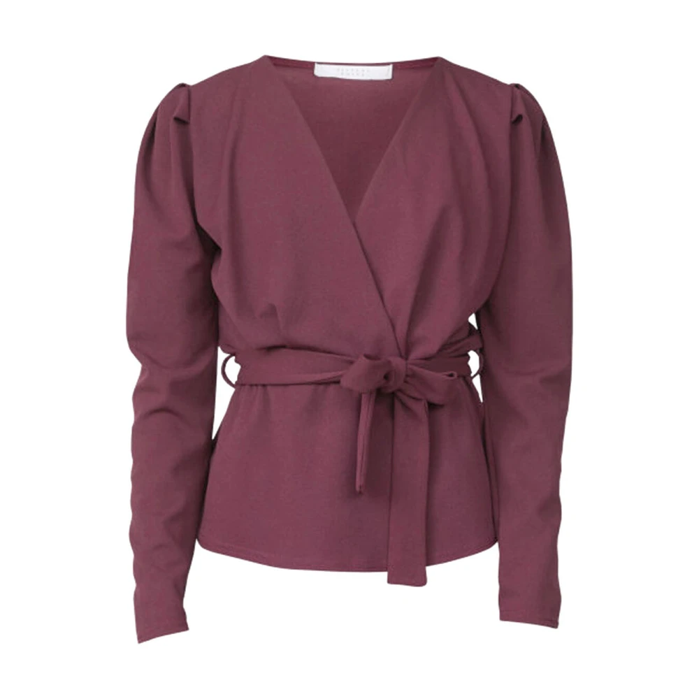 Sisters Point Nasa-Ls Blouse met lange mouwen Red Dames