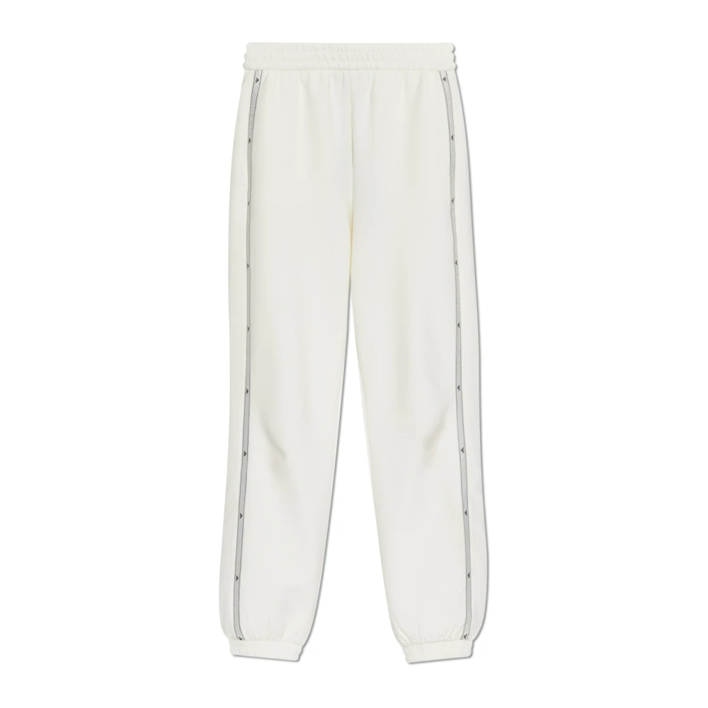 Emporio Armani Sweatpants met zijstrepen Beige Dames