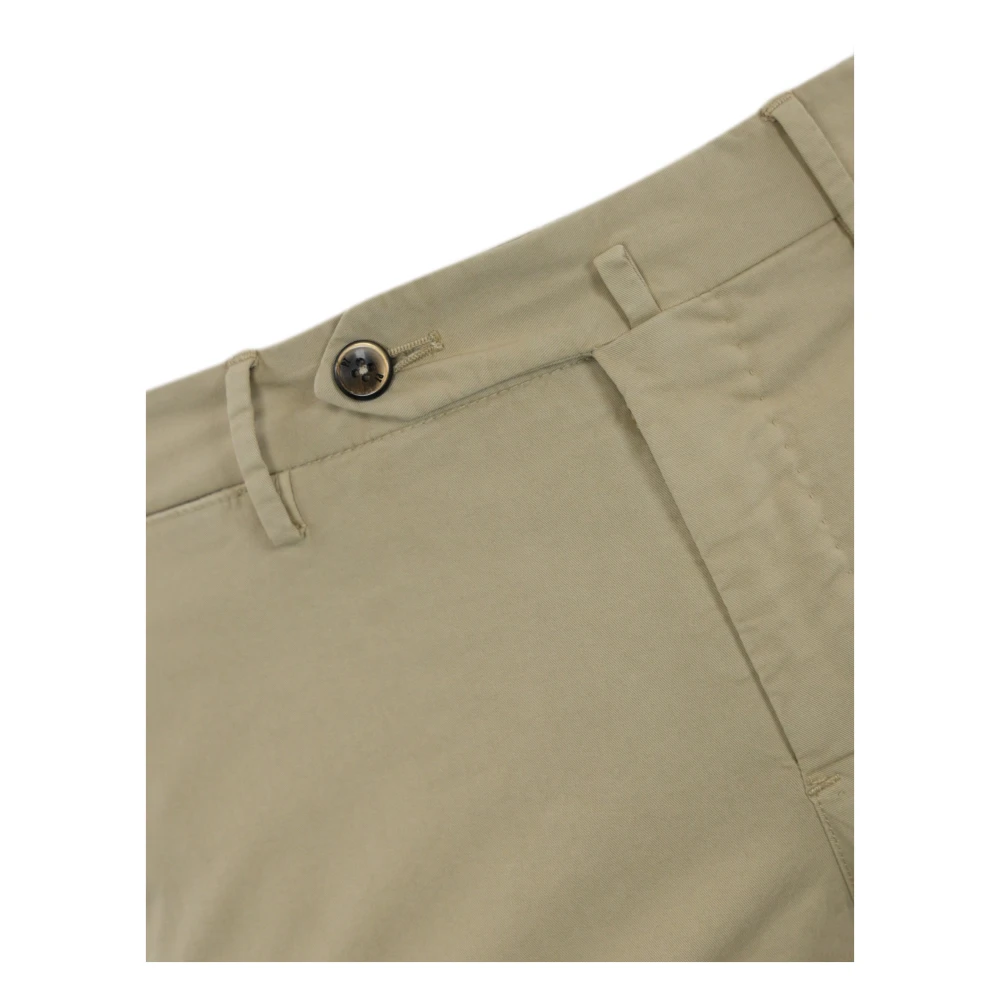 PT Torino Slim Katoen Gabardine Broek Beige Heren