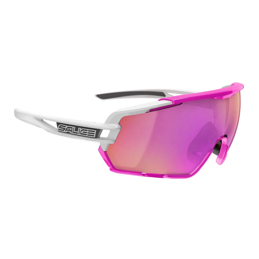 Salice Unisex White Sunglasses, One Size, Violet Sunglasses Polarflex