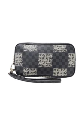 Pre-owned Damier Graphite Clutch Bag