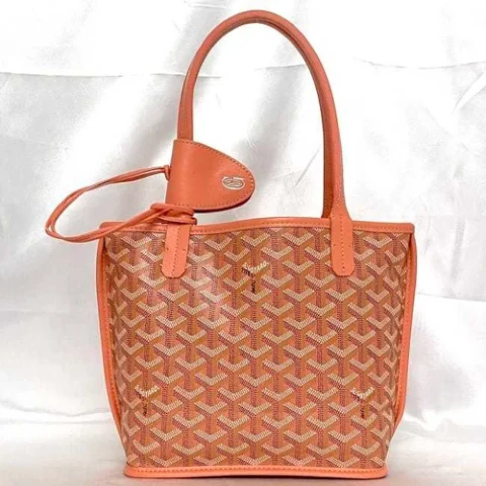 Goyard Vintage Pre-owned Canvas handbags Pink Dames