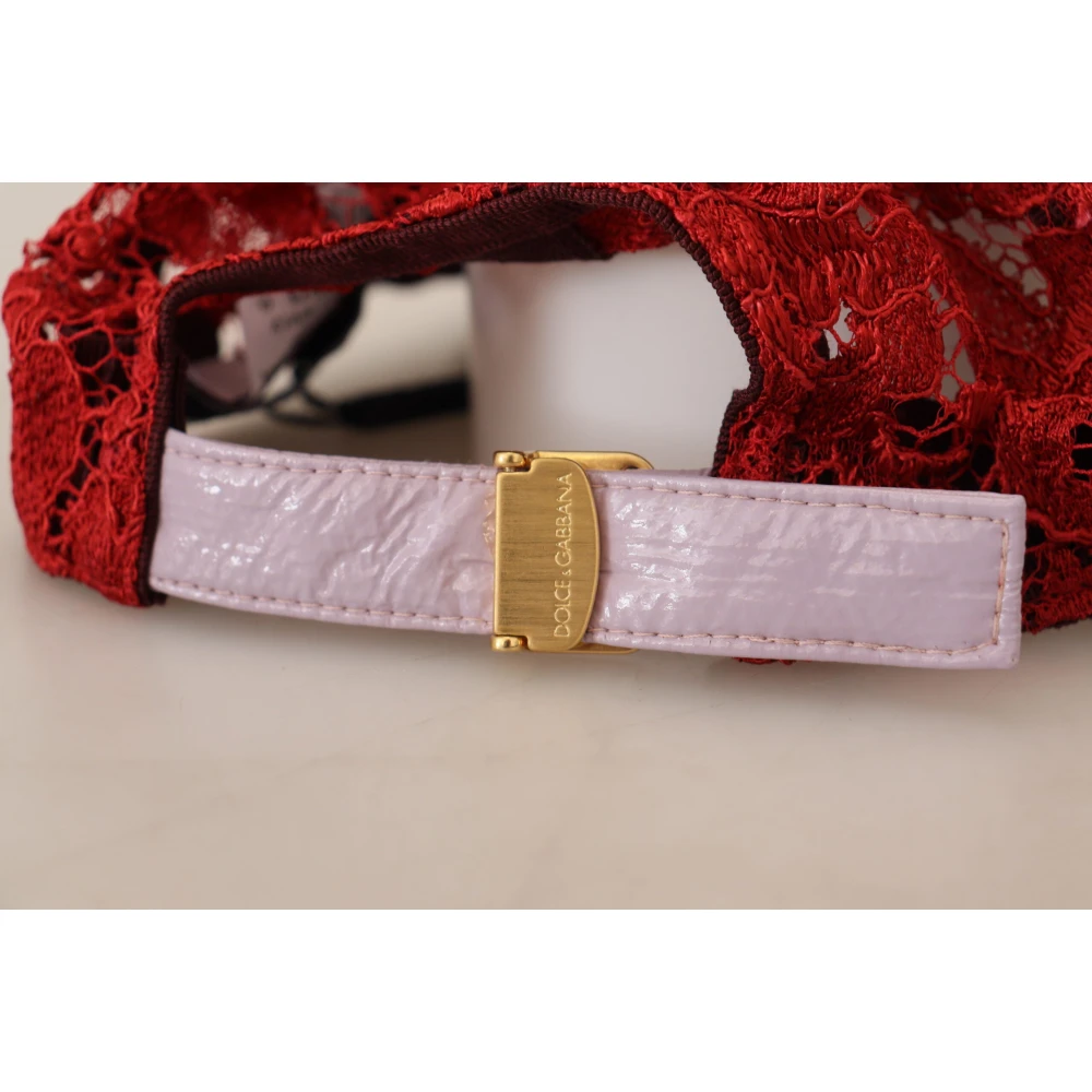 Dolce & Gabbana Italiaans Vervaardigde Multicolor Baseballpet Pink Dames