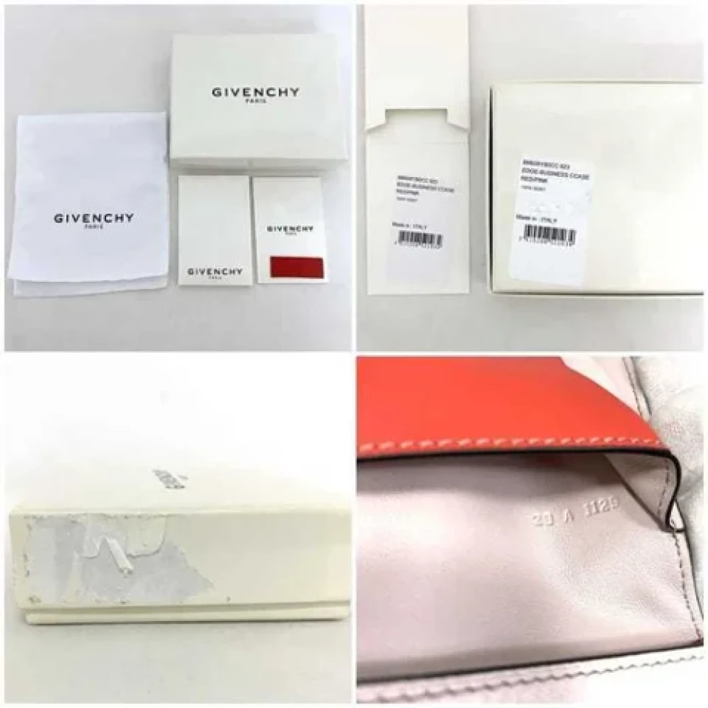 Givenchy Pre-owned Leather wallets Red Dames