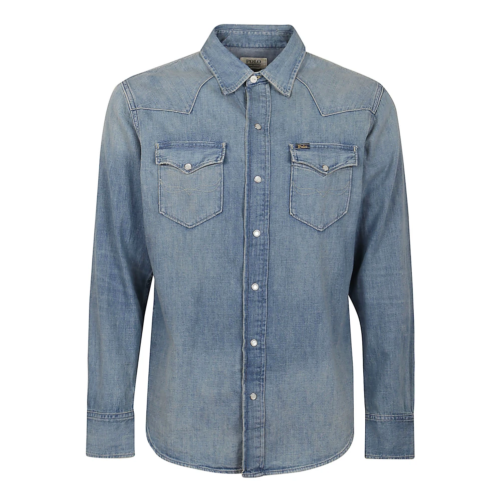 Ralph Lauren Sportshirt Blue Heren