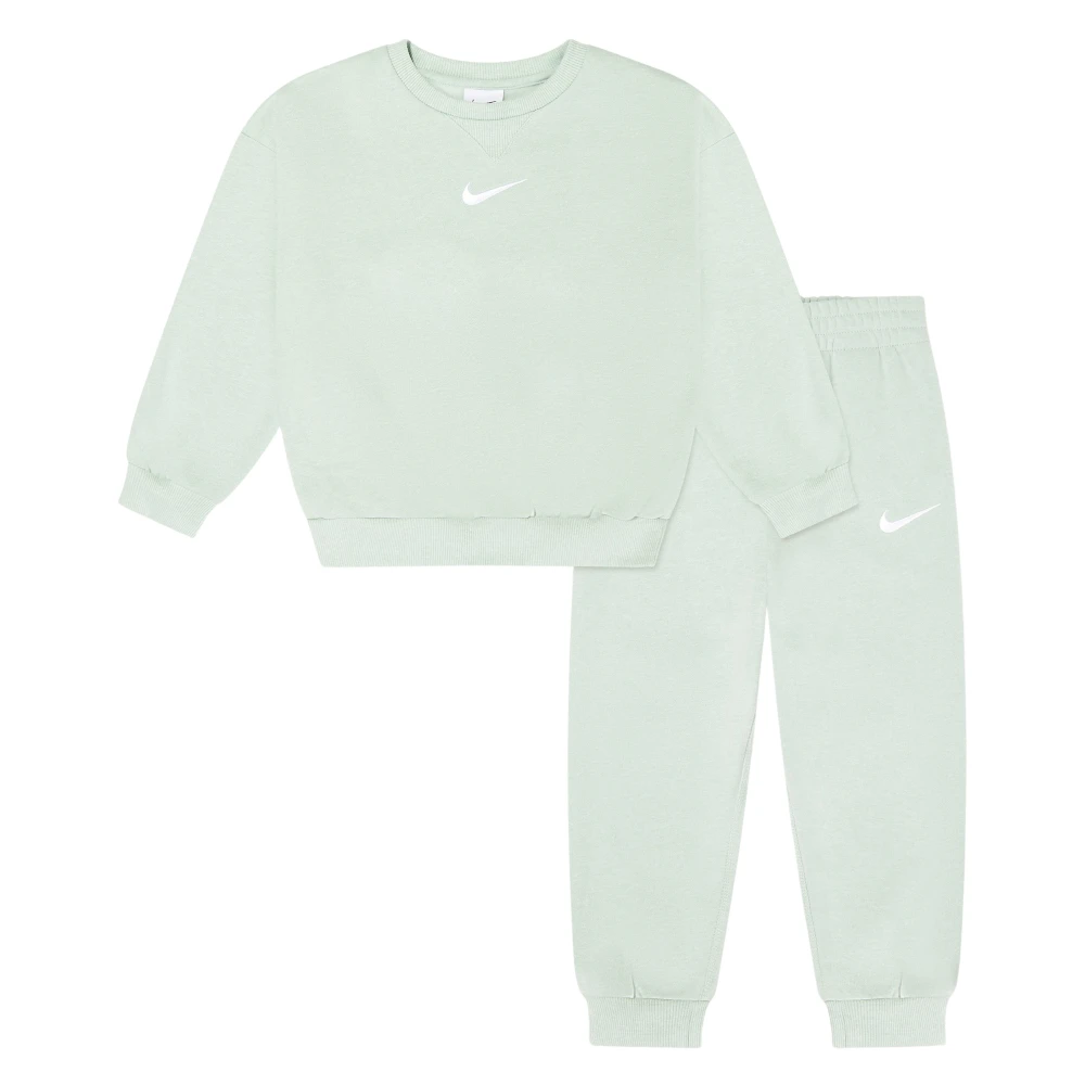 Nike Unisex Kids Green Fleece Tracksuit For Kids