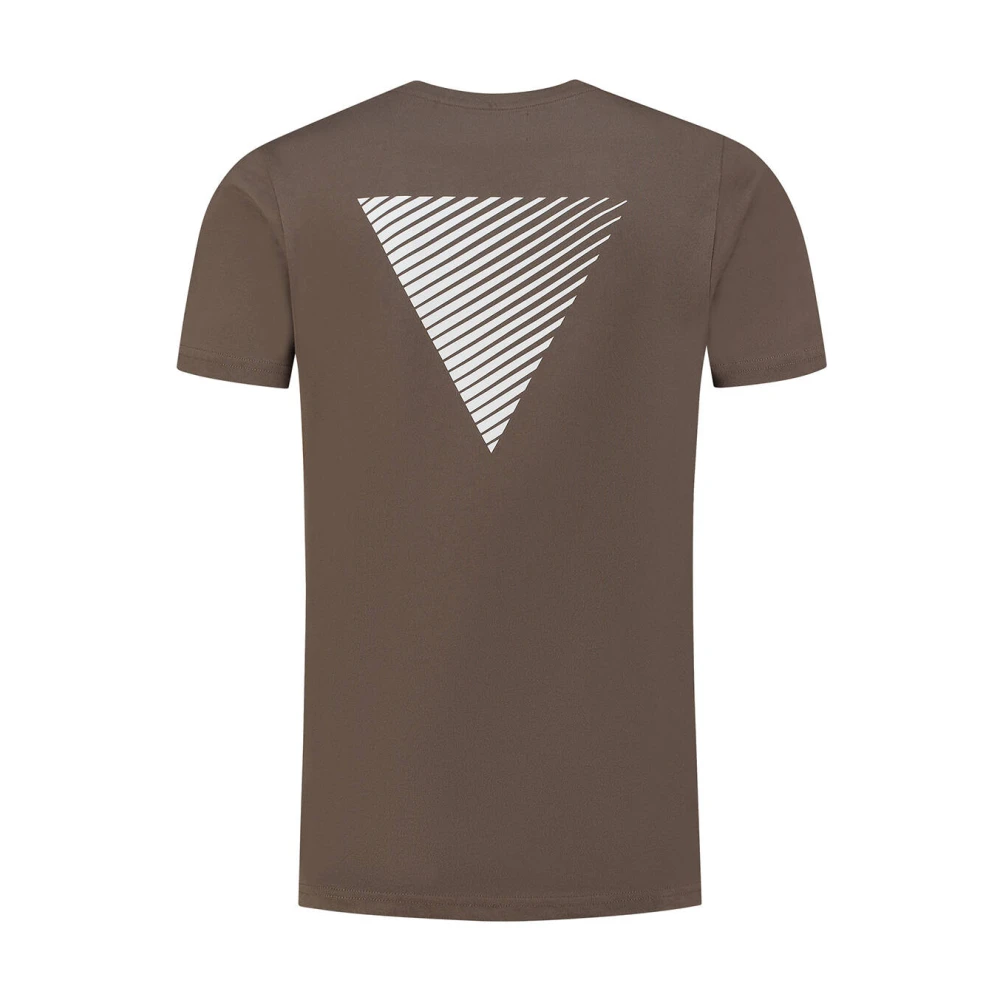 Pure Path Bedrukt T-shirt met korte mouwen Brown Heren