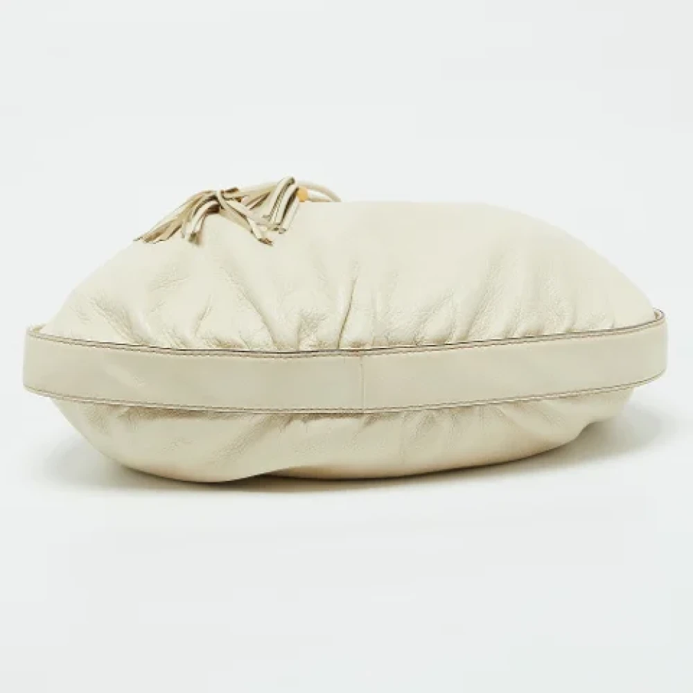 Gucci Vintage Pre-owned Leather handbags Beige Dames