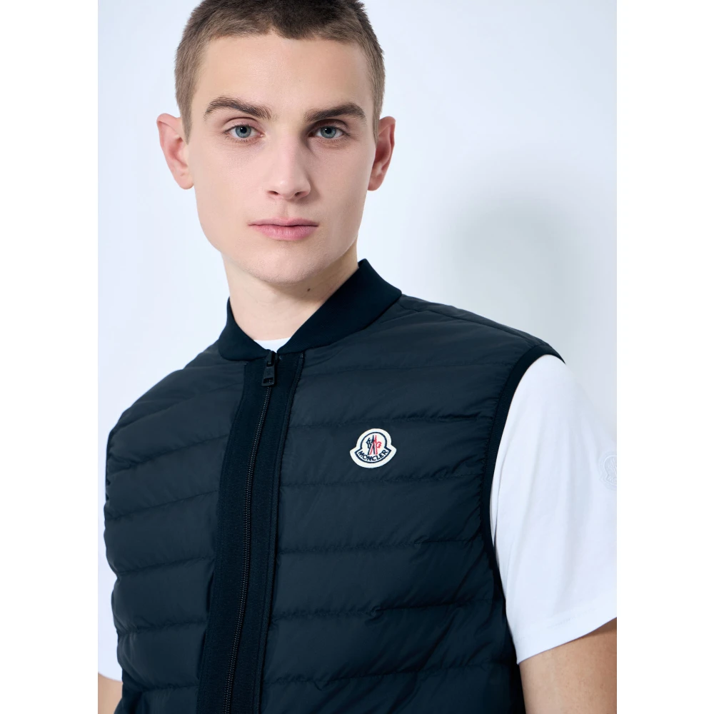 Moncler Gewatteerd jack met afneembare bodywarmer Black Heren