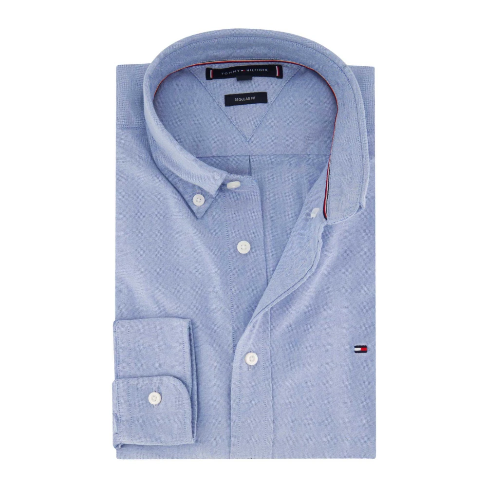Tommy Hilfiger Casual Blauw Overhemd Blue Heren