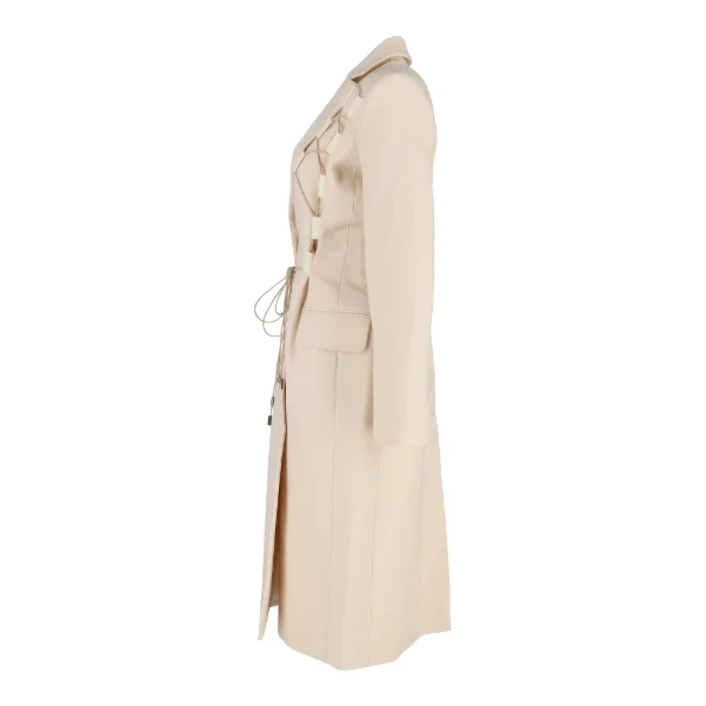 Jacquemus Pre-owned Wool outerwear Beige Dames