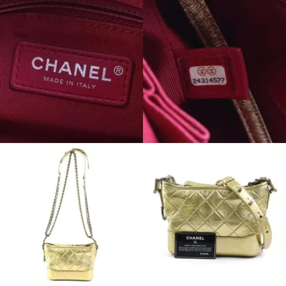 Chanel Vintage Pre-owned Metal shoulder-bags Yellow Dames