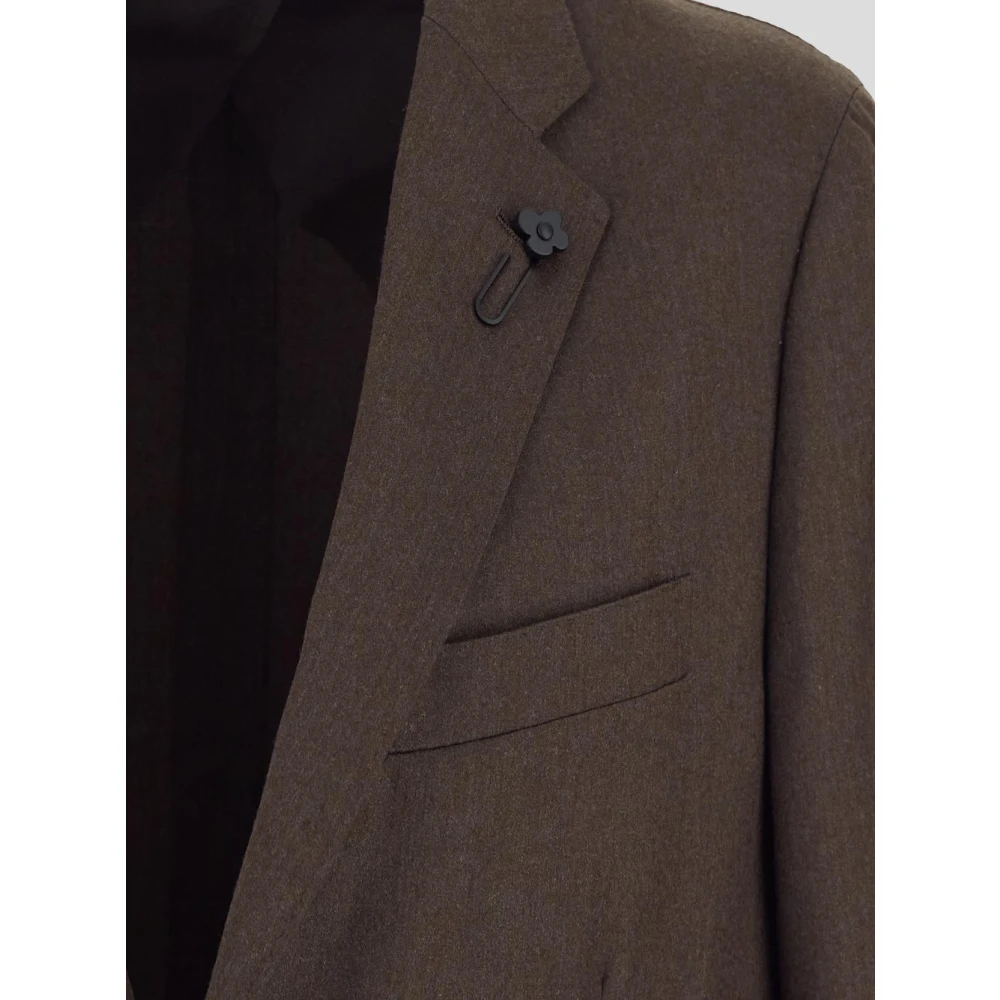 Lardini Wollen en Kasjmier Klassieke Jas Brown Heren