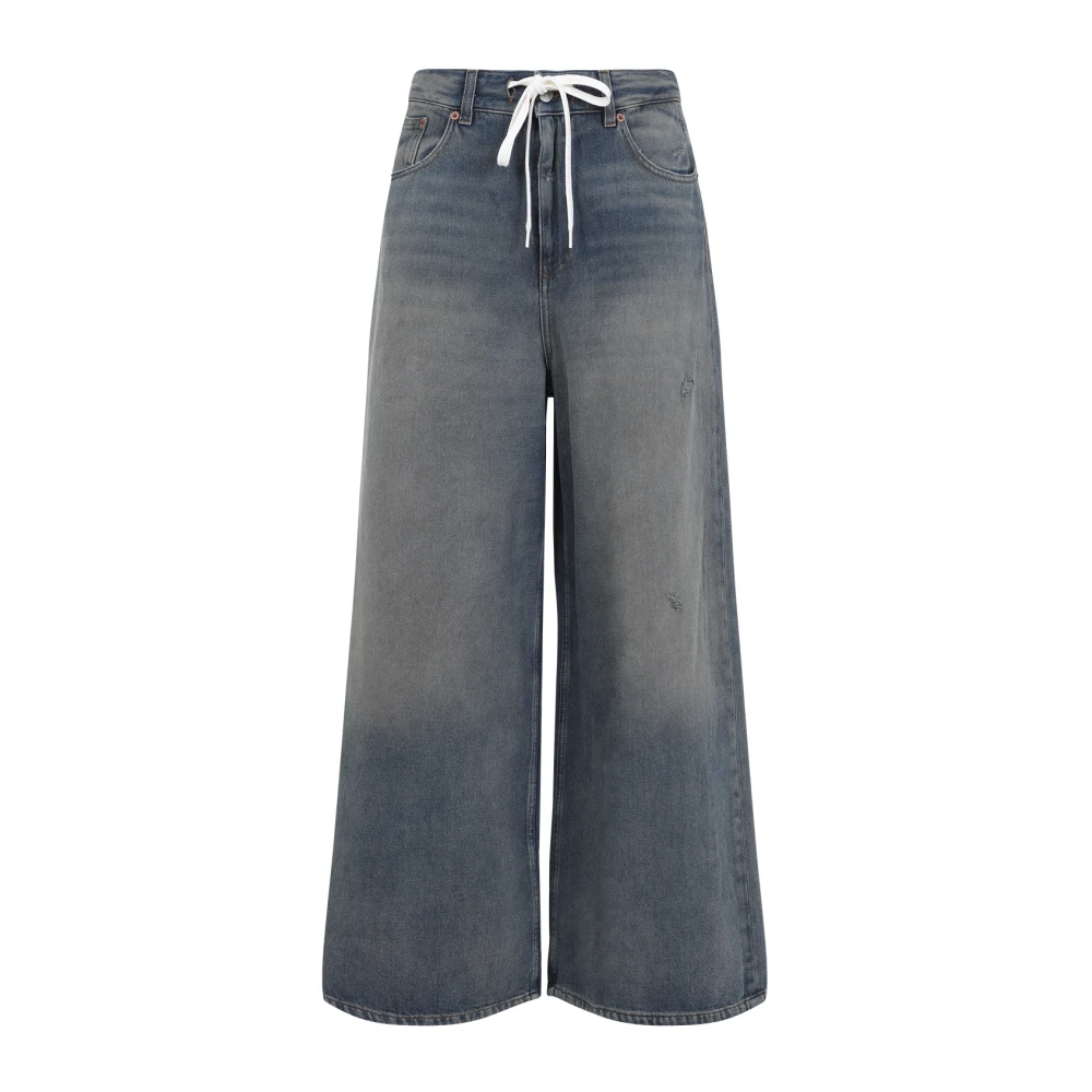 MM6 Maison Margiela Grijs Blauwe 5-Pocket Broek Blue Dames