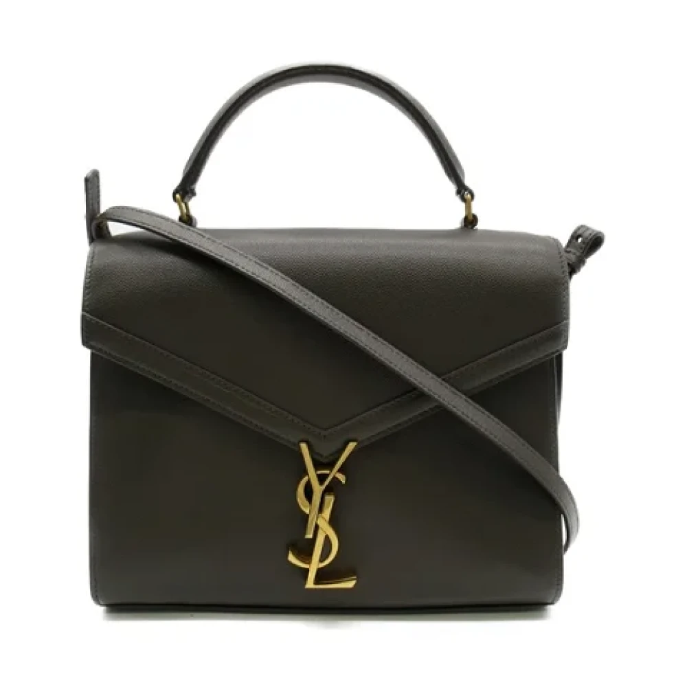 Yves Saint Laurent Vintage Pre-owned Leather crossbody-bags Gray Dames