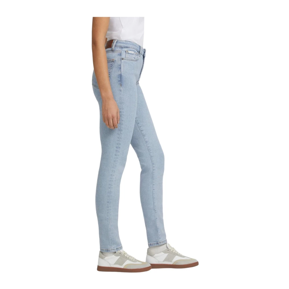Guess Slim Fit Denim Broek Blue Dames