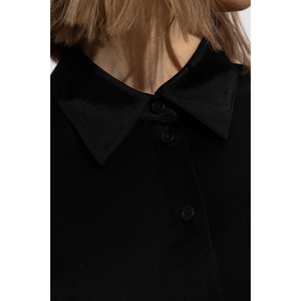Helmut Lang Overhemd met knopen Black Dames