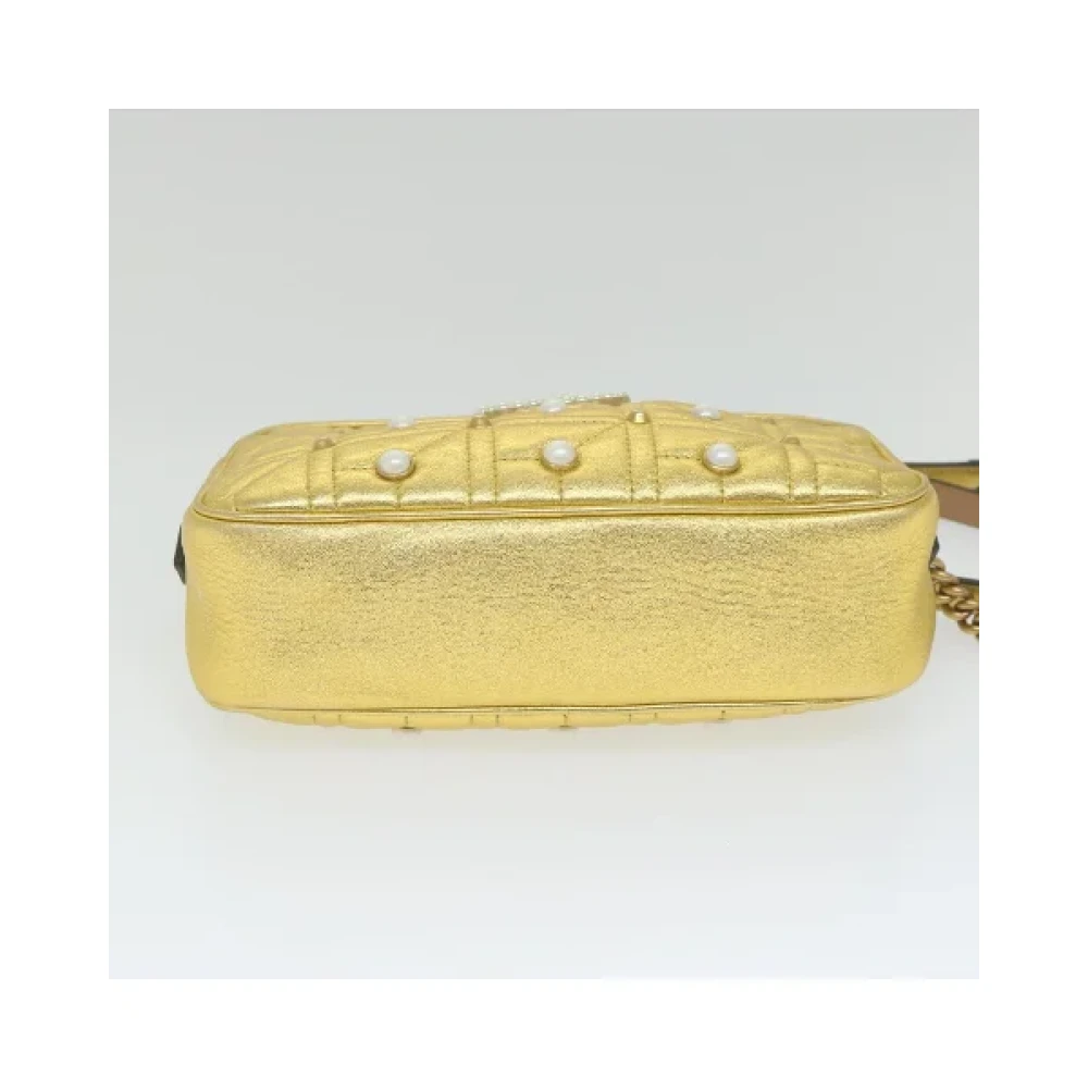 Gucci Vintage Pre-owned Leather gucci-bags Yellow Dames