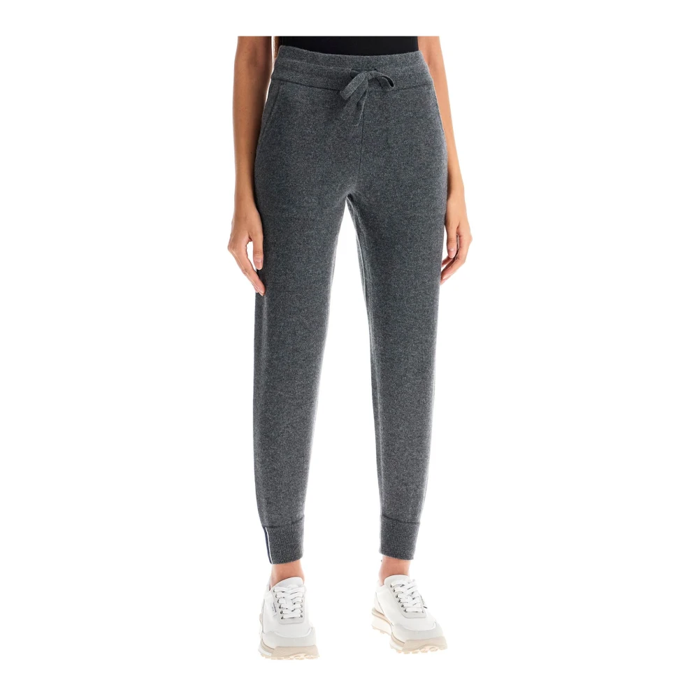 Thom Browne Kasjmier Intarsia Joggers Gray Dames