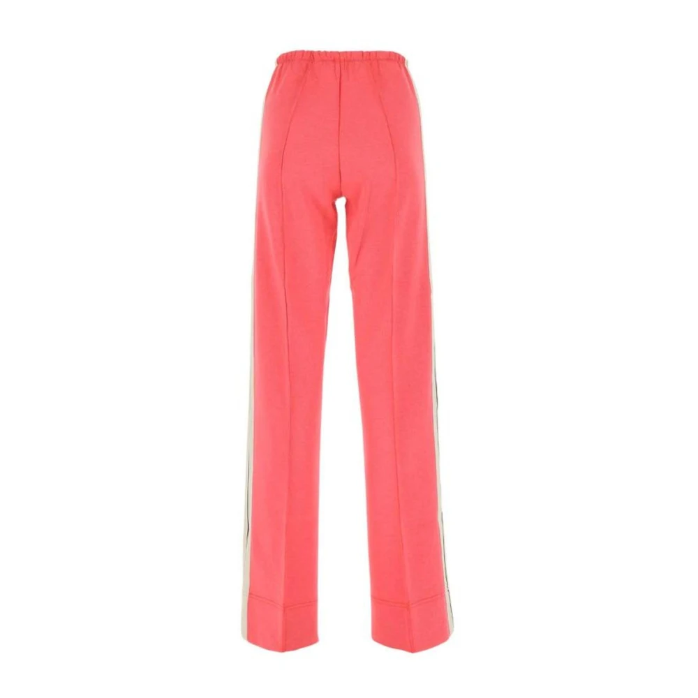 Palm Angels Straight Trousers Pink Dames