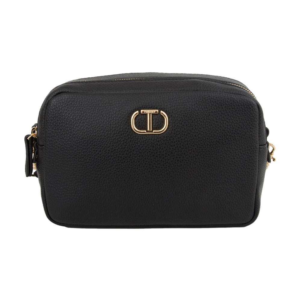 Twinset Stijlvolle cameratas in zwart Black Dames