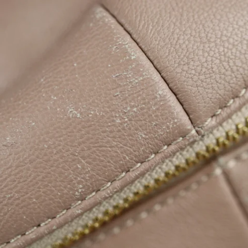 Jimmy Choo Pre-owned Leather backpacks Beige Dames