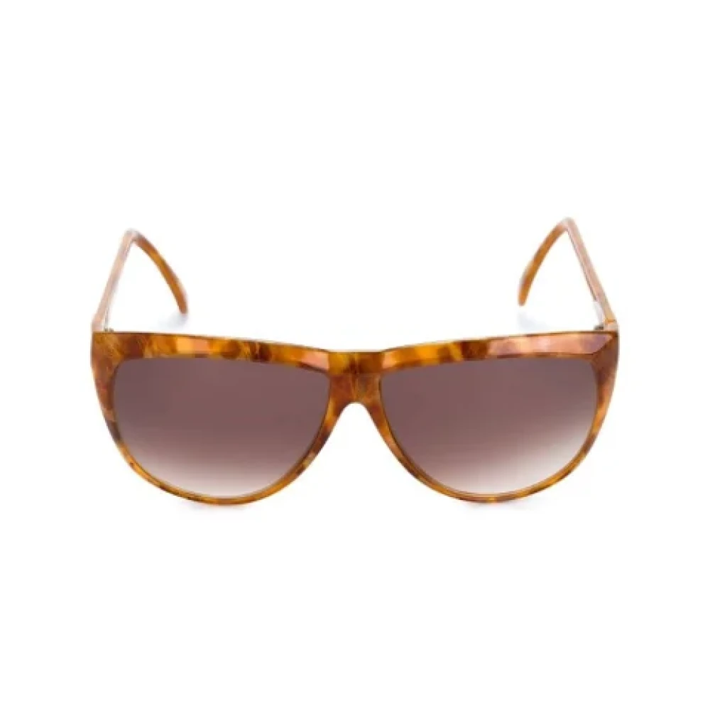 Yves Saint Laurent Vintage Pre-owned Acetate sunglasses Brown Dames