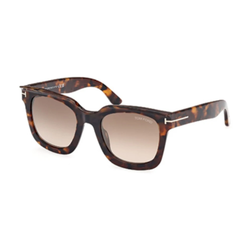 Tom Ford Unisex Brown Sunglasses, 52 Mm, Stylish Sunglasses With Green Lenses