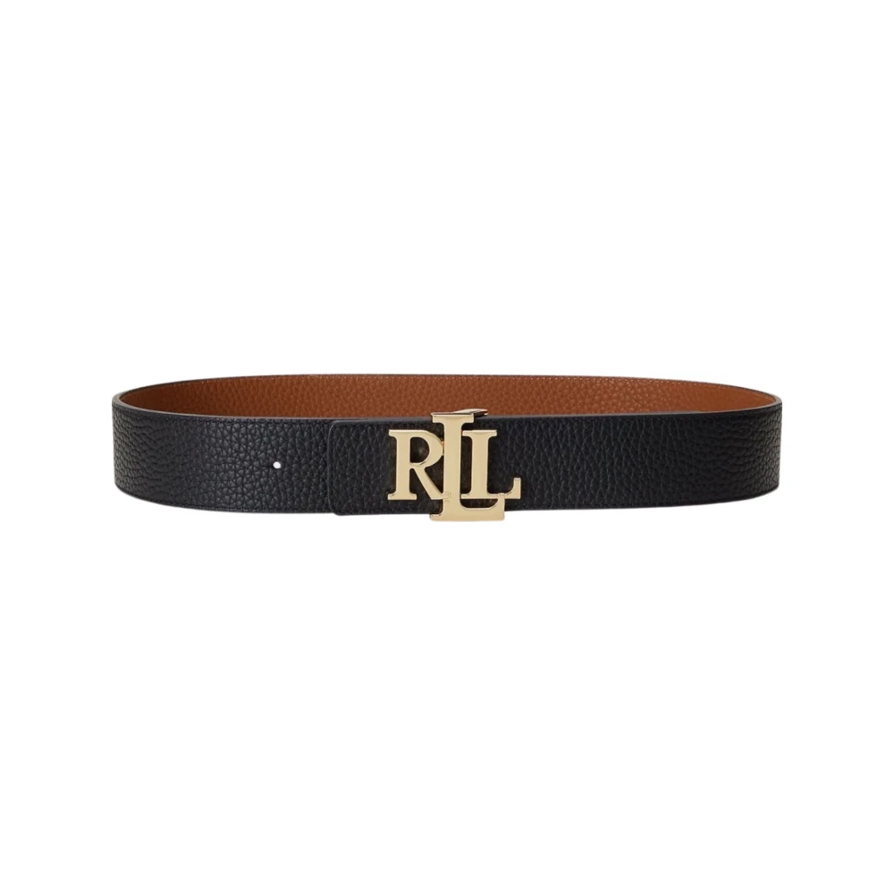 Ralph Lauren Women's Black Belts, M, Reversible Leather Belt