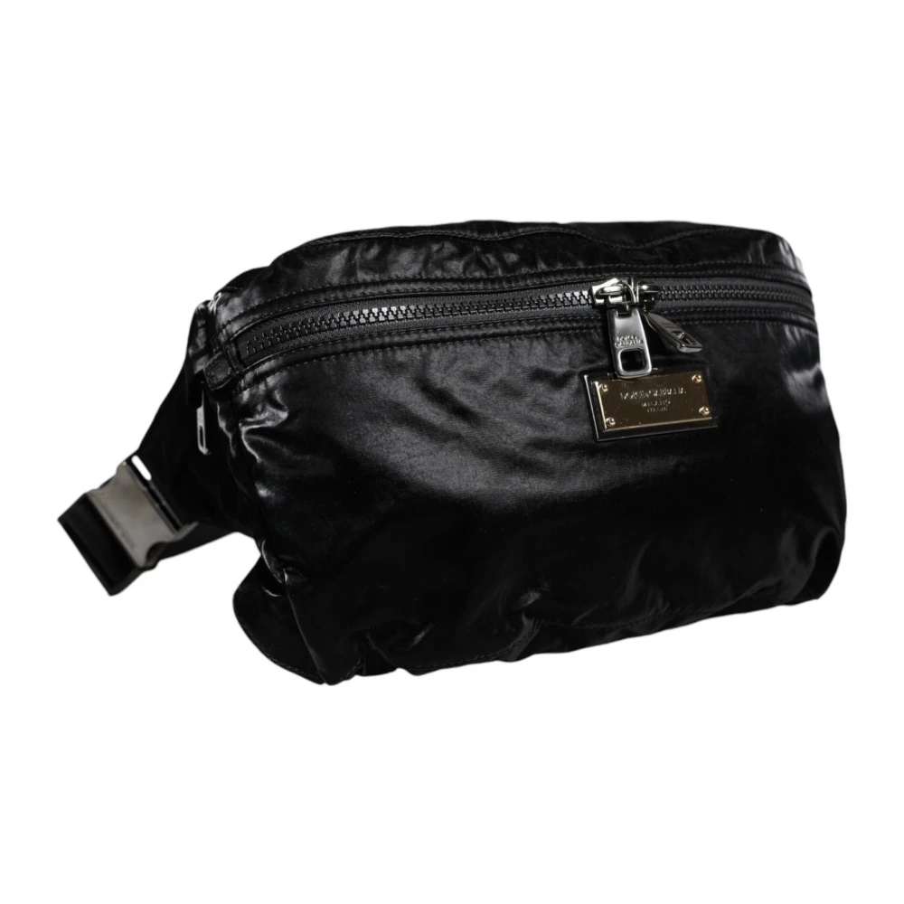 Dolce & Gabbana Zwarte Nylon Riem Fanny Pack Black Dames