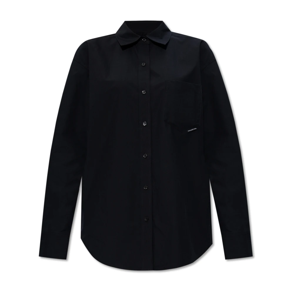 T by Alexander Wang Katoenen shirt Black Dames