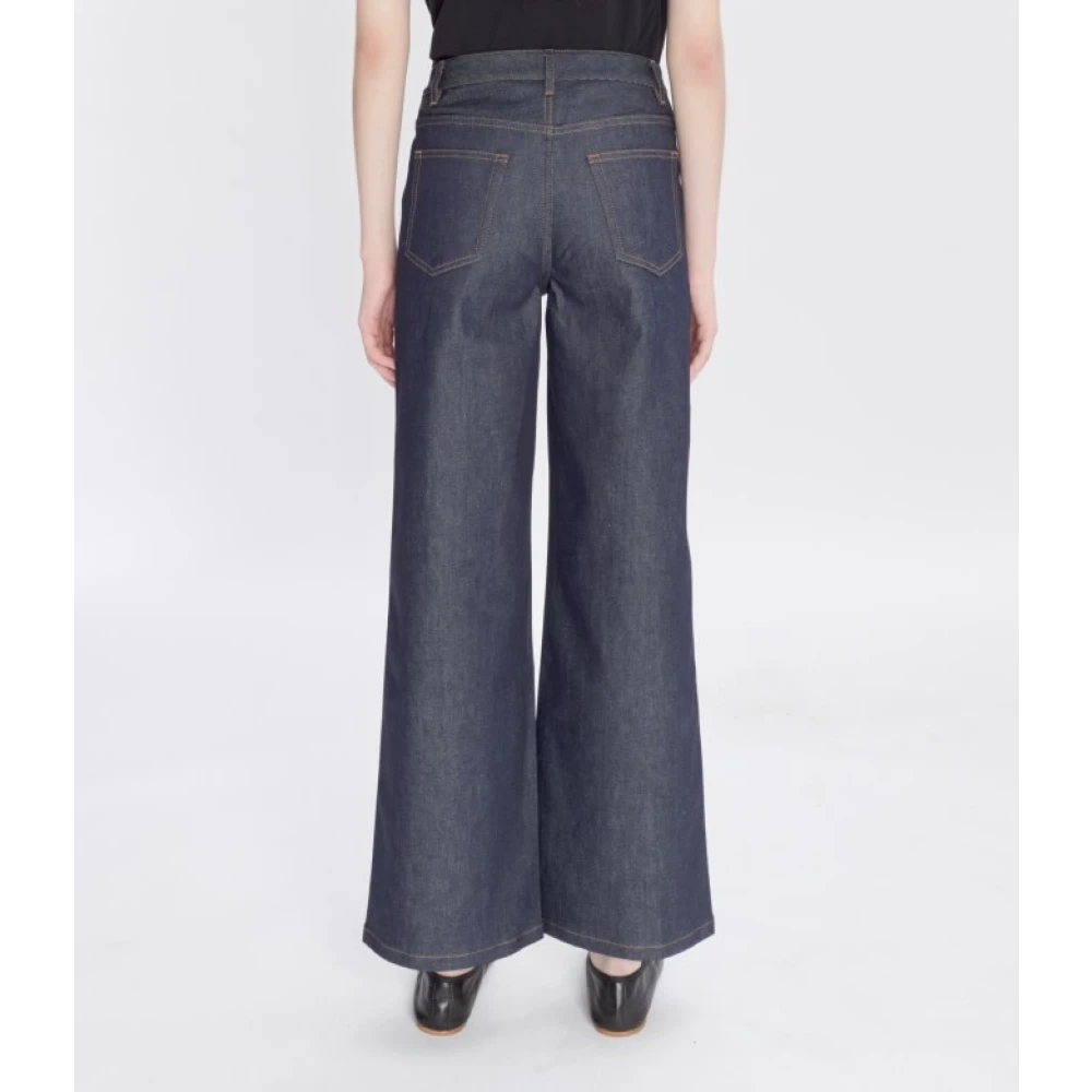 A.p.c. 70s Wijde Pijp Japanse Denim Jeans Blue Dames