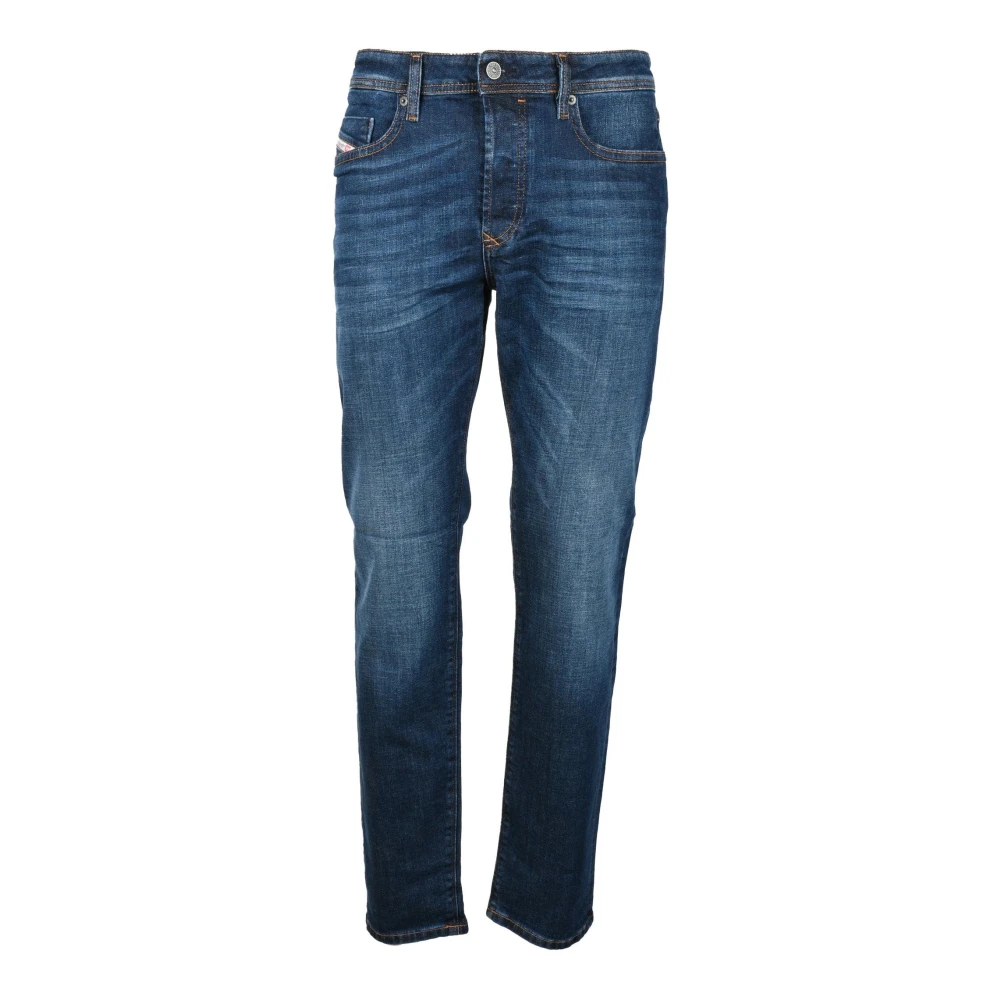 Diesel Katoen Elastaan Jeans Blue Heren
