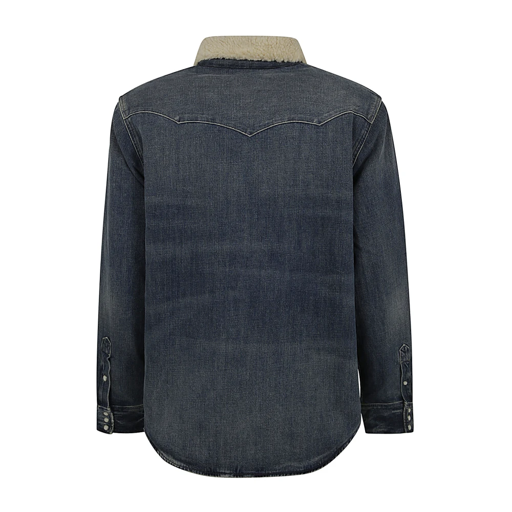 Polo Ralph Lauren Westerse lange mouwen sportshirt Blue Heren