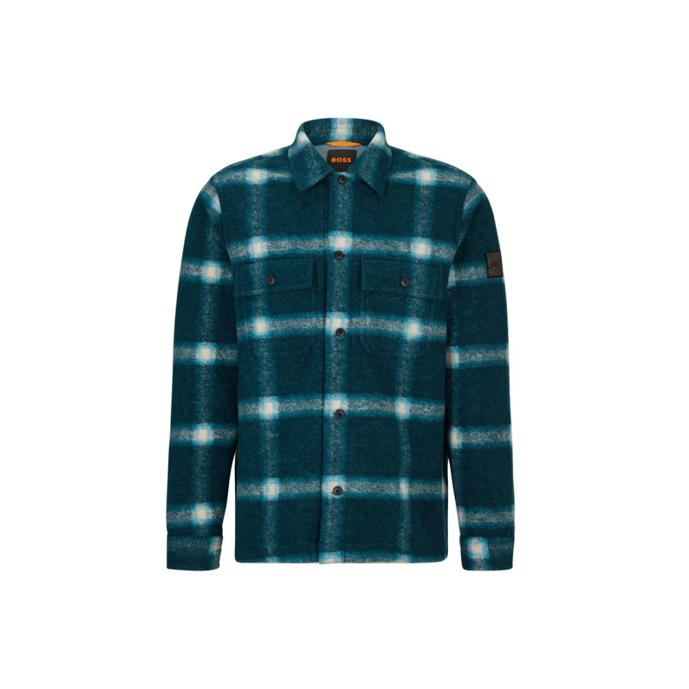 Hugo Boss Casual overhemd lange mouwen groen Green Heren