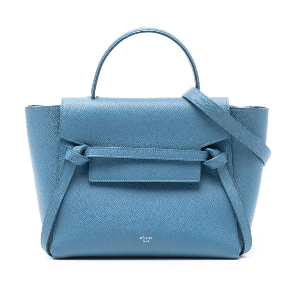Celine Vintage Women's Blue Pre-Owned Top Handle Handbag