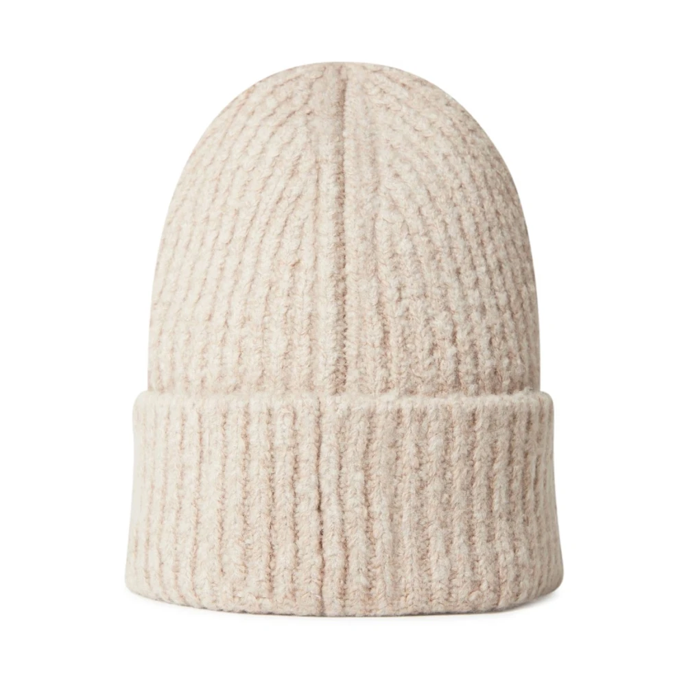 Acne Studios Wolmix Beanie Hoed Beige Dames