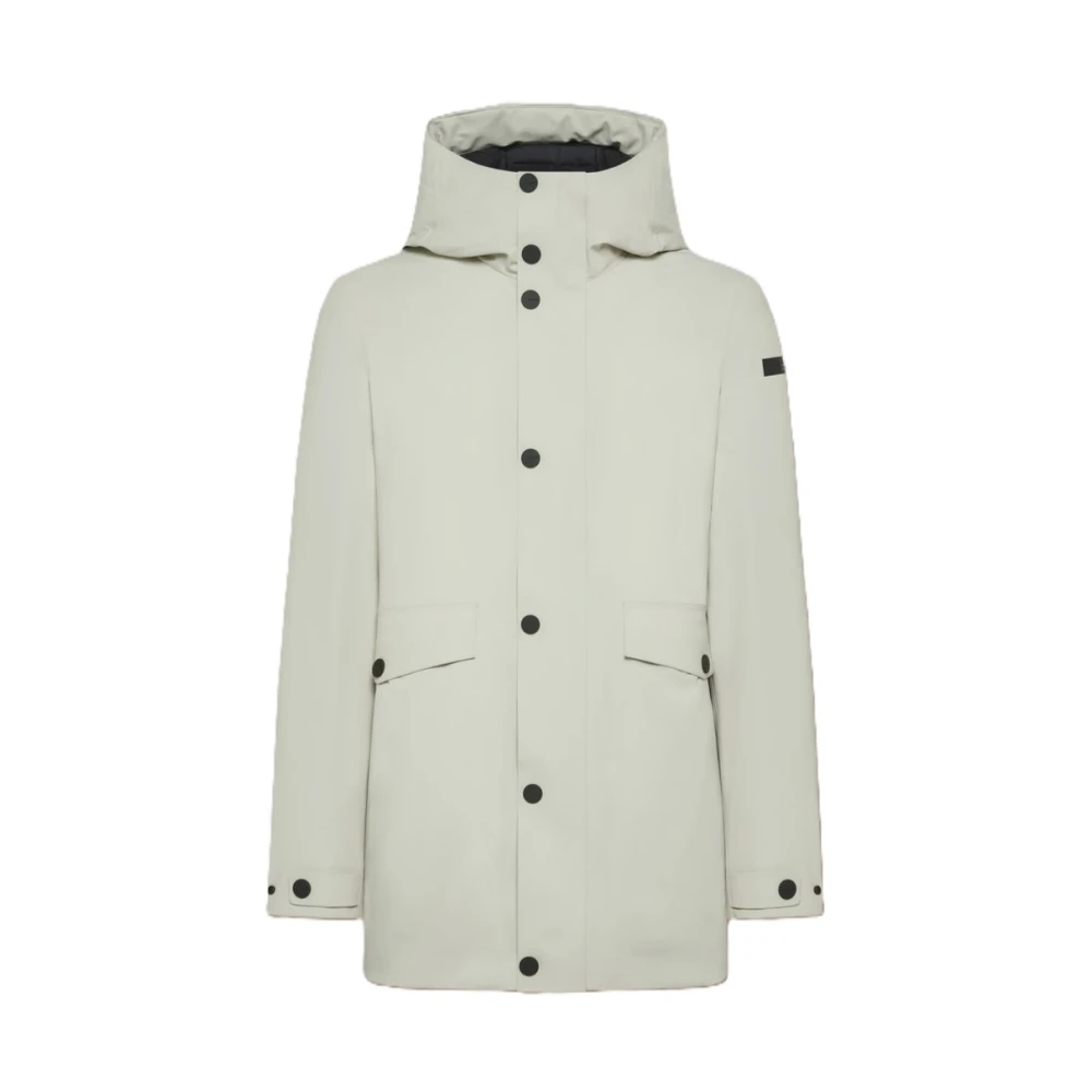 RRD Drijvende Parka Jas in Wit White Heren