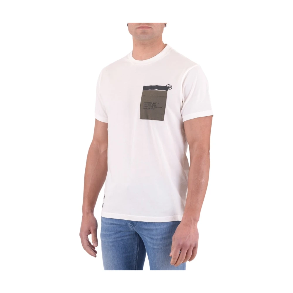 Manuel Ritz Korte Mouw T-shirt White Heren