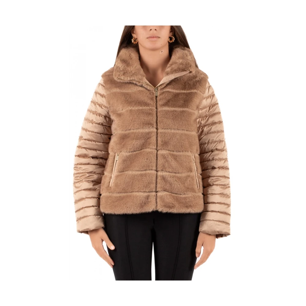 Luckylu Dames Blouson Jas Brown Dames