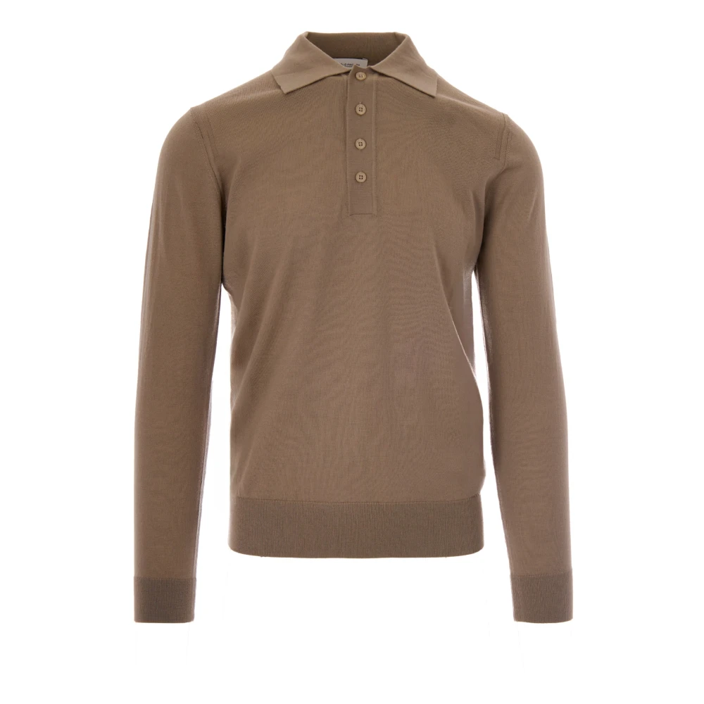 Paolo Pecora Brown Polo Shirts, Male, L, Polo Shirt