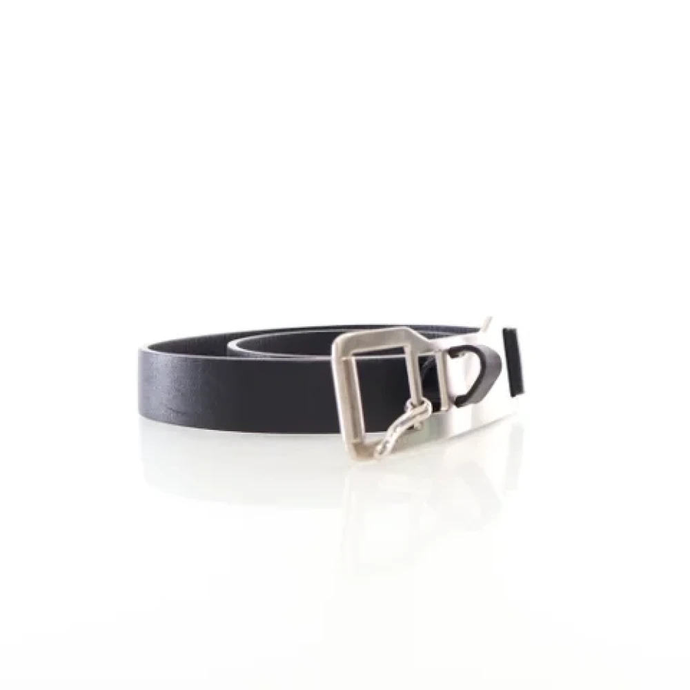 Prada Vintage Pre-owned Leather belts Black Dames