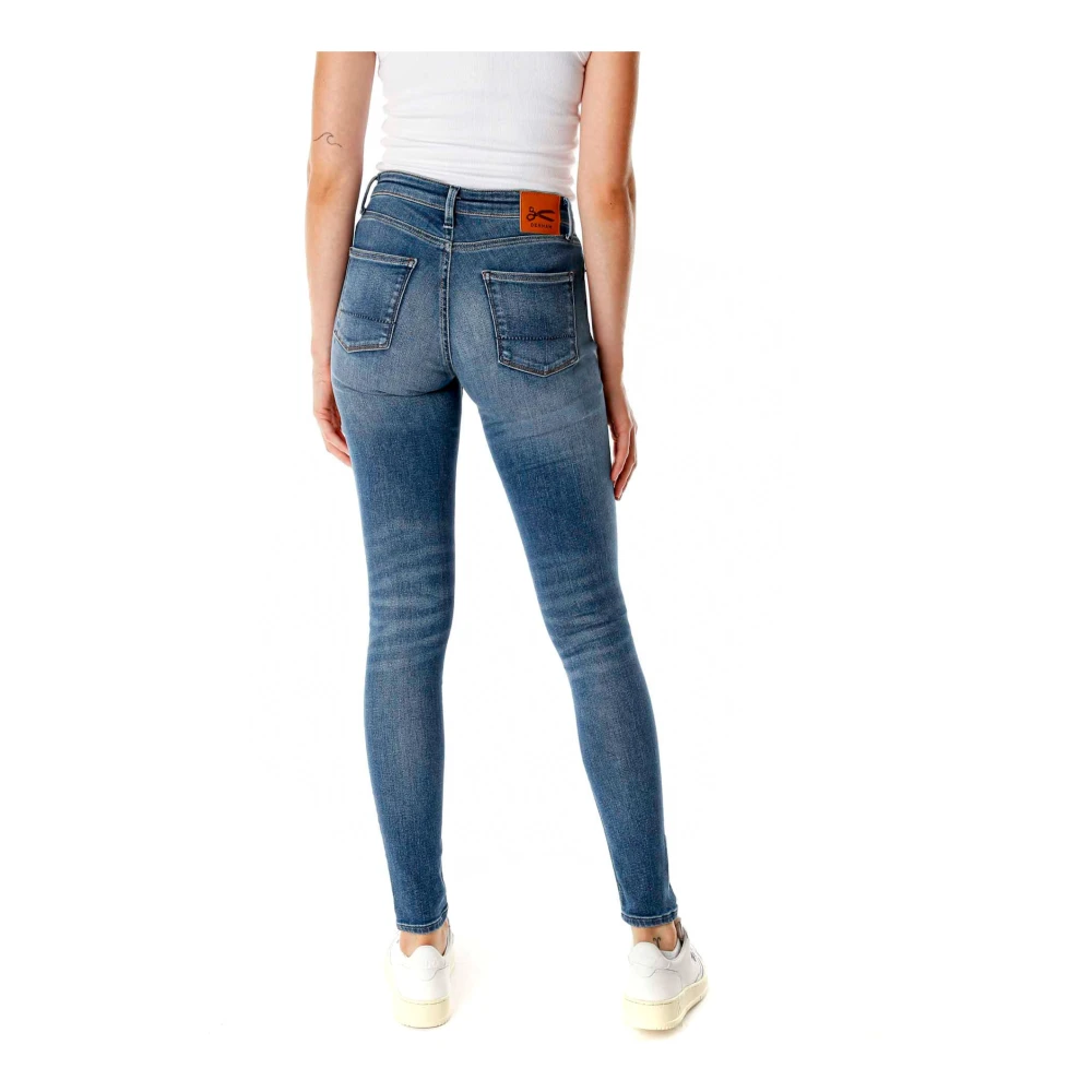 Denham Midwaist Skinny Fit Jeans Blue Dames