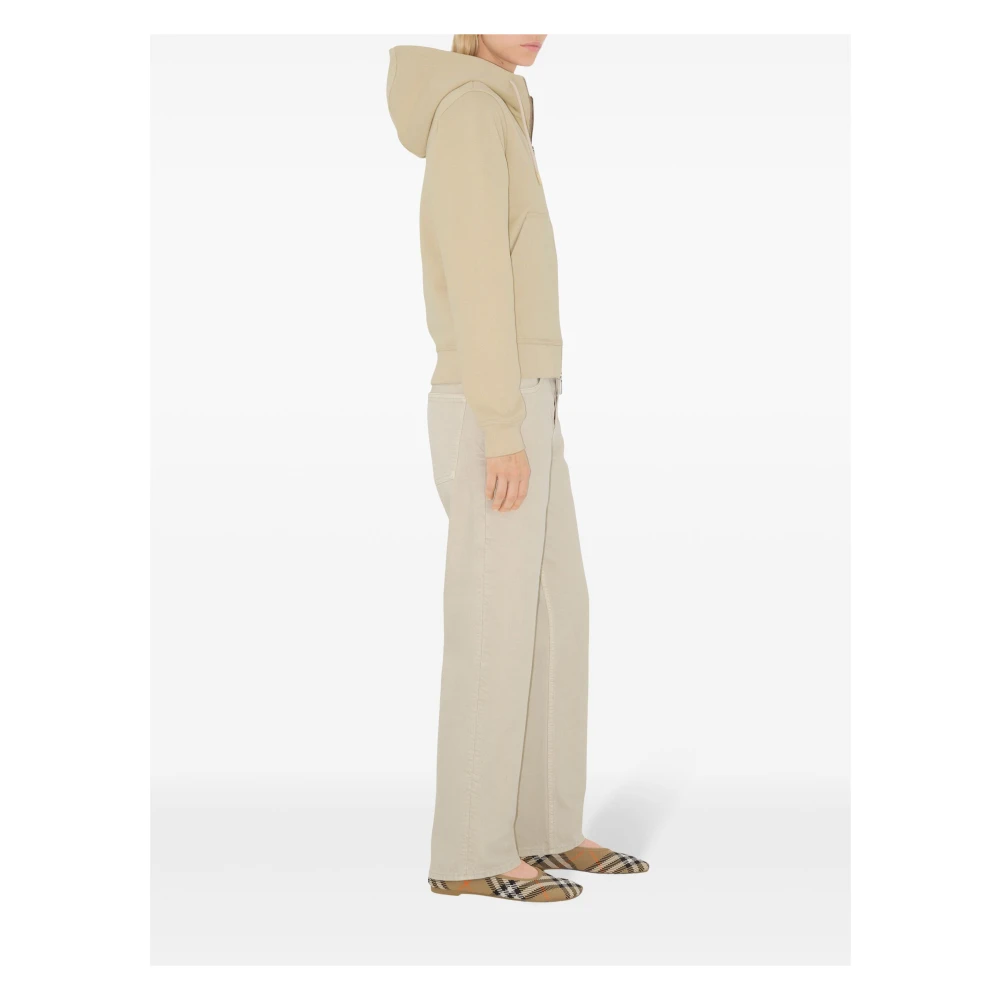 Burberry Nutmeg Hoodie voor Stijlvol Comfort Beige Dames