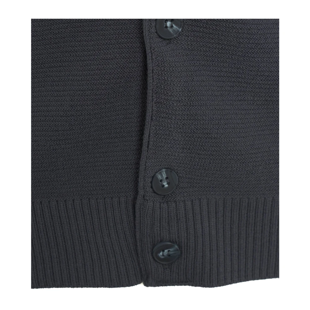 Kangra Blauwe Gebreide Kleding Aw24 Model Mannen Blue Heren