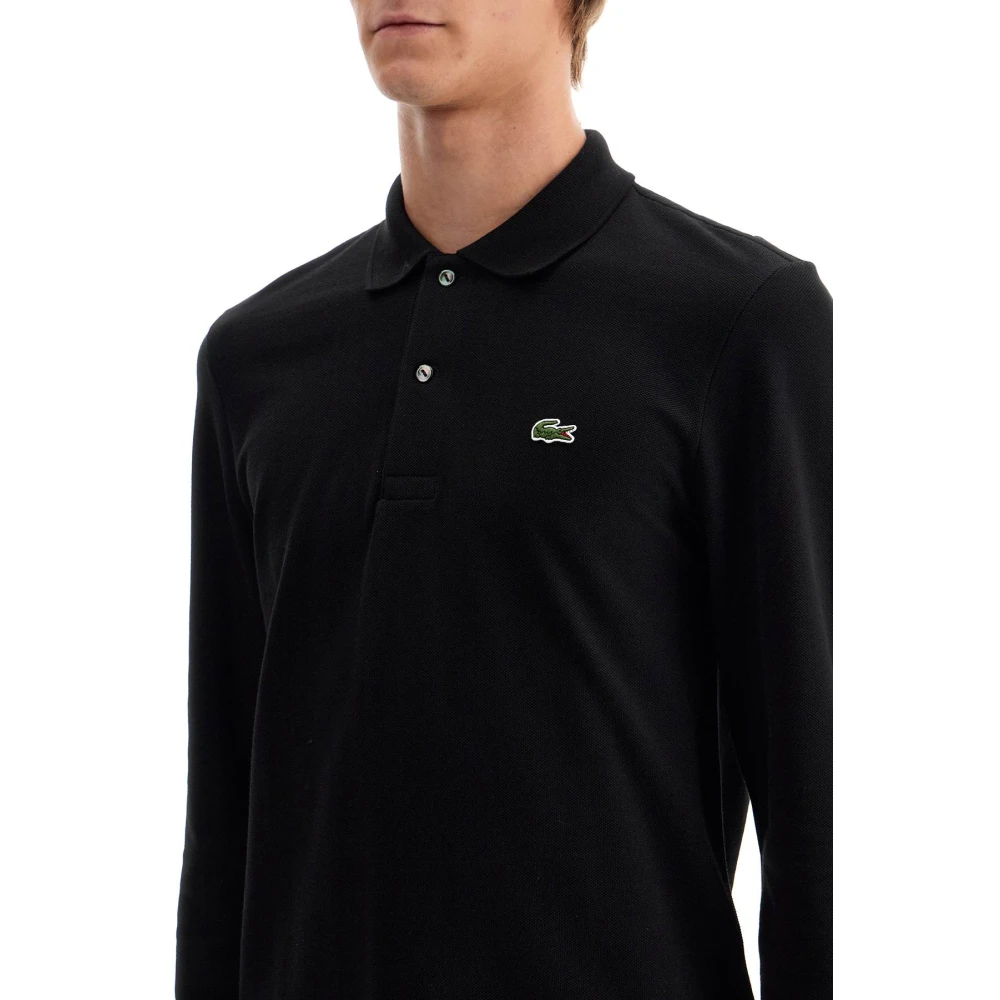 Lacoste Klassieke Lange Mouw Polo Shirt Black Heren