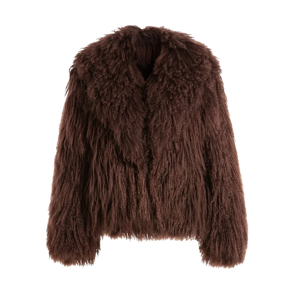 16Arlington Women's Brown Faux Fur & Shearling Jackets, M, Maryam Jacket