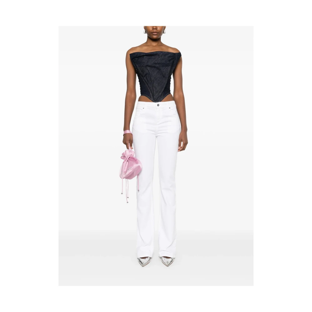 Blumarine Witte Klassieke Vijf-Pocket Jeans White Dames