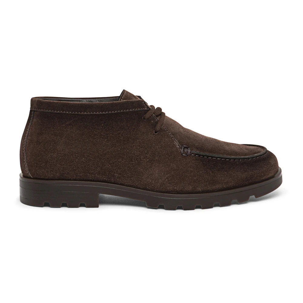 Santoni Mannelijk Bruin Suede Desert Boot
