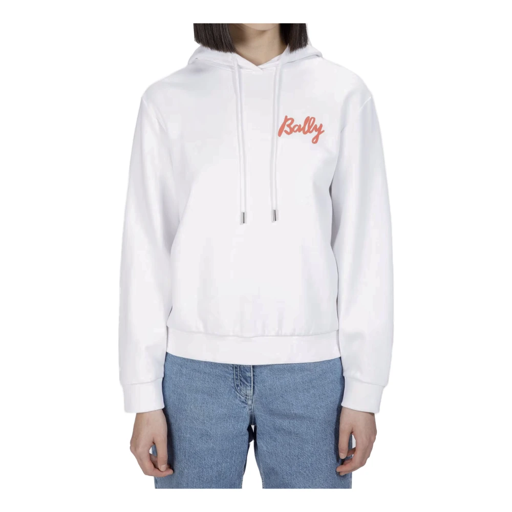 Bally Logo hoodie sweatshirt White Dames